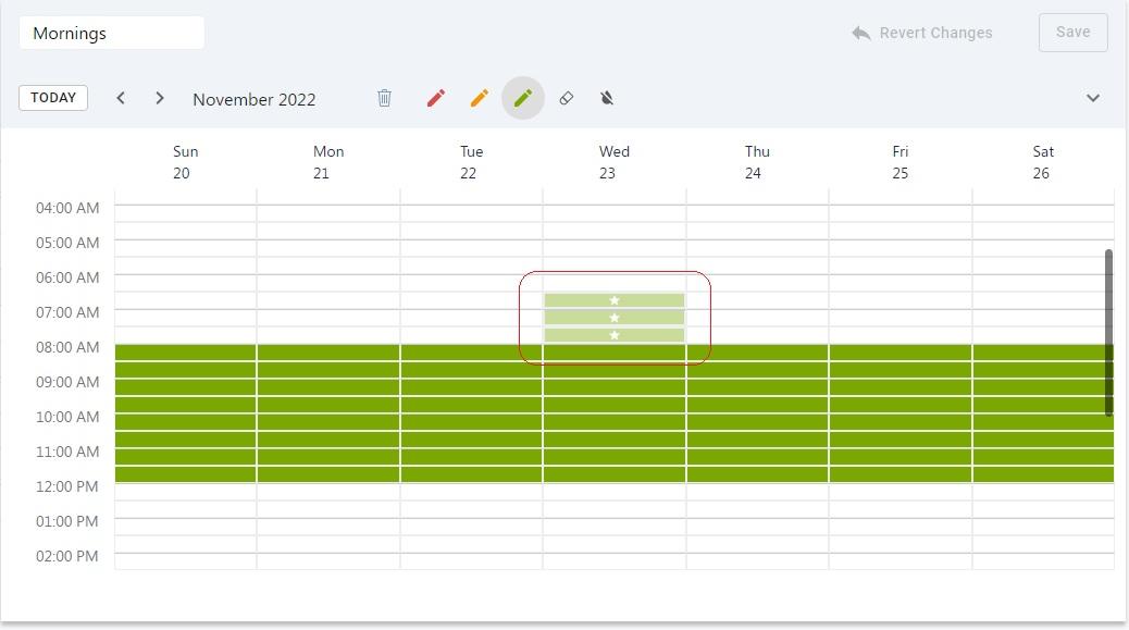 Amending a Time Map with Calendar Events SkedPal